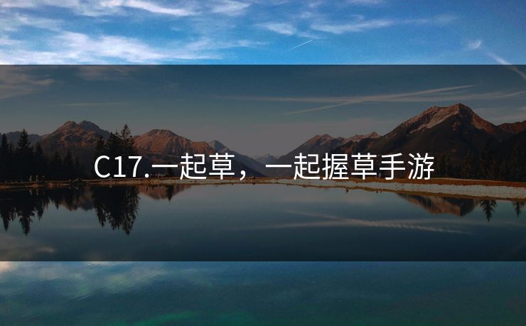 C17.一起草，一起握草手游